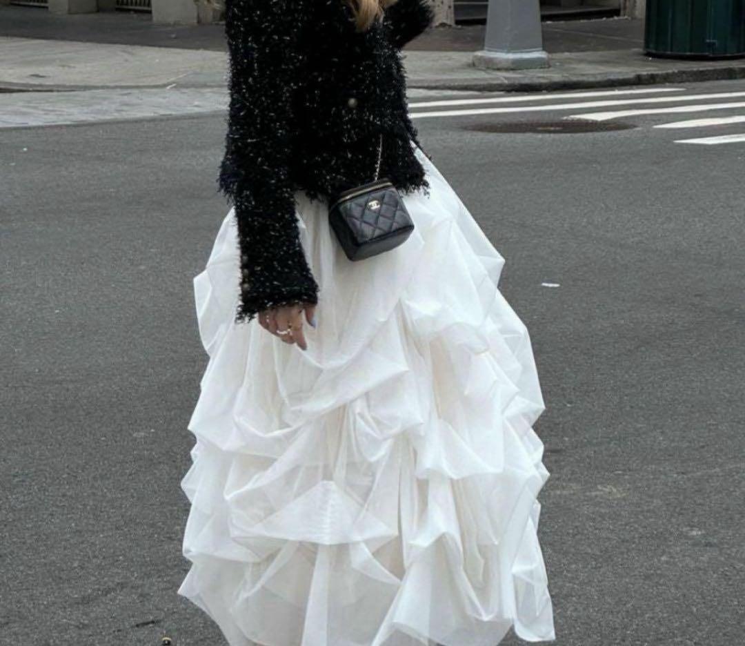 正規品the toe Iris tulle skirt ホワイト