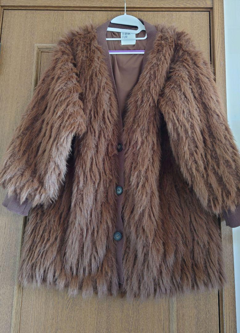 thinkfur シンクファー ファーカーディガン　イエロー THINK FUR(シンクファー) ファーカーディガン イエロー