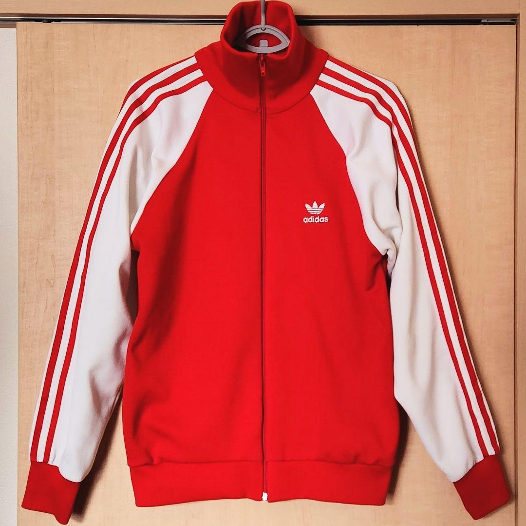 アディダス オリジナルス デサント製 80s トレフォイル ロゴ used 美品