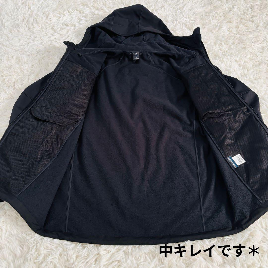 未着用　モンベル　クリマバリア　パーカ　防風　保温　冬　雪　登山　スキー　黒　Ｍ