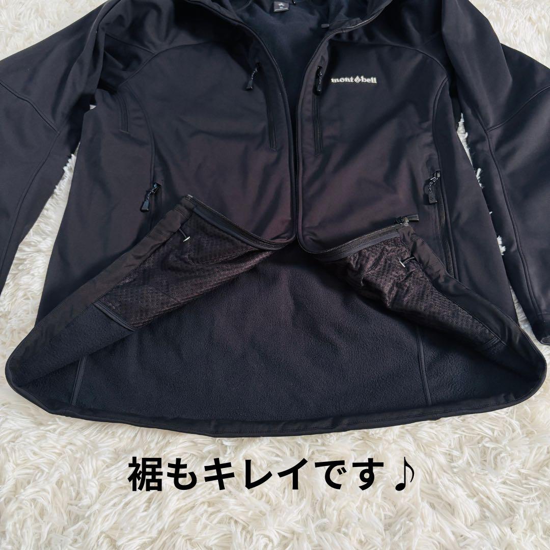 未着用　モンベル　クリマバリア　パーカ　防風　保温　冬　雪　登山　スキー　黒　Ｍ