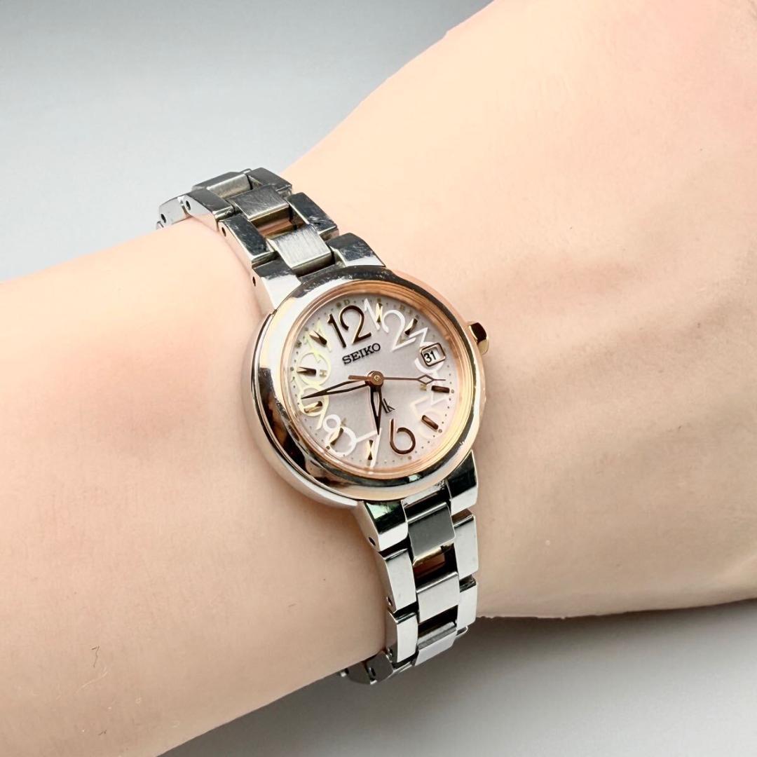 ✴︎SEIKO ルキア ソーラー電波時計 1B22-0AK0 稼働】セイコー ルキア 腕時計 電波ソーラー 1B22-0AK0 アラビア