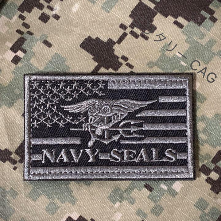 米軍 アメリカ軍 特殊部隊 ネイビーシールズ 星条旗 ミリタリーワッペン パッチ