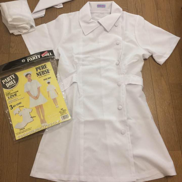 ほぼ新品!白ナース服 パーティー、コスプレに(ドンキ購入、パーティードール)(¥980) , メルカリ スマホでかんたん フリマアプリ