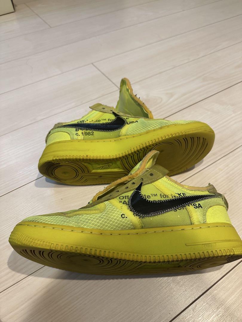 Off-White × Nike Air Force 1 Low \"Volt\"