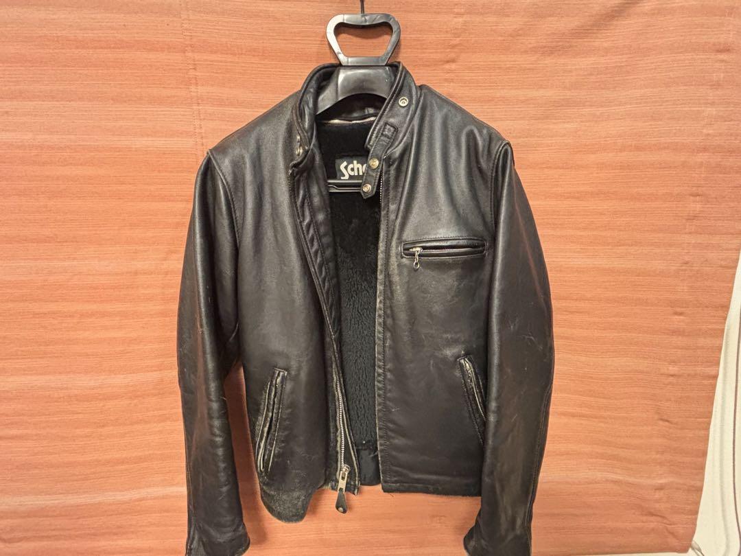 Schott シングルライダースジャケット 黒