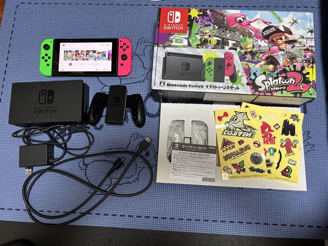 Nintendo Switch スプラトゥーン2 本体 動作品 ソフト無・SD付