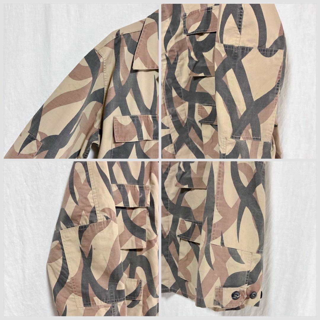 希少 COMBAT CLOTH トライバルカモ 迷彩 ファティーグジャケット L