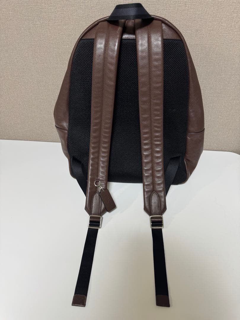 COACH コーチ レザー リュック ブラウン