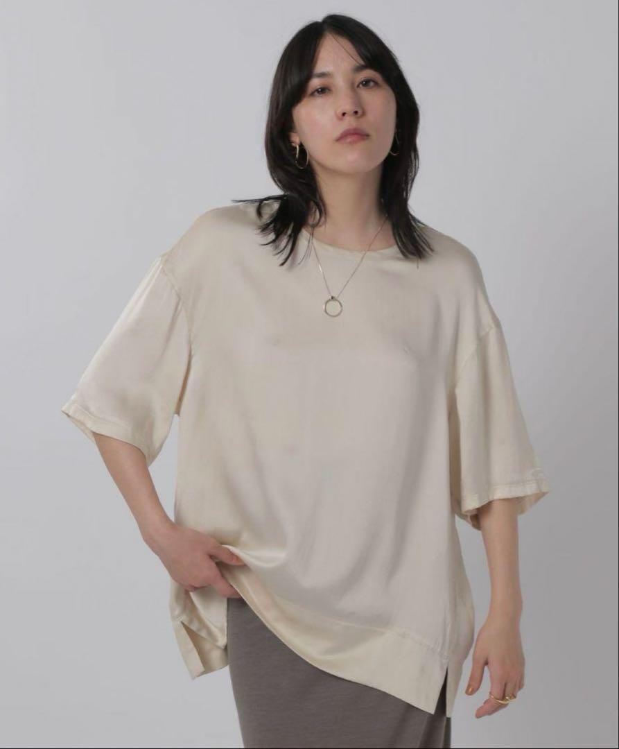 Chaos カオス シルクフィブリルＴシャツ ブラック カットソー 半袖 Chaos（カオス）の「Chaos(カオス)/【セットアップ】シルク