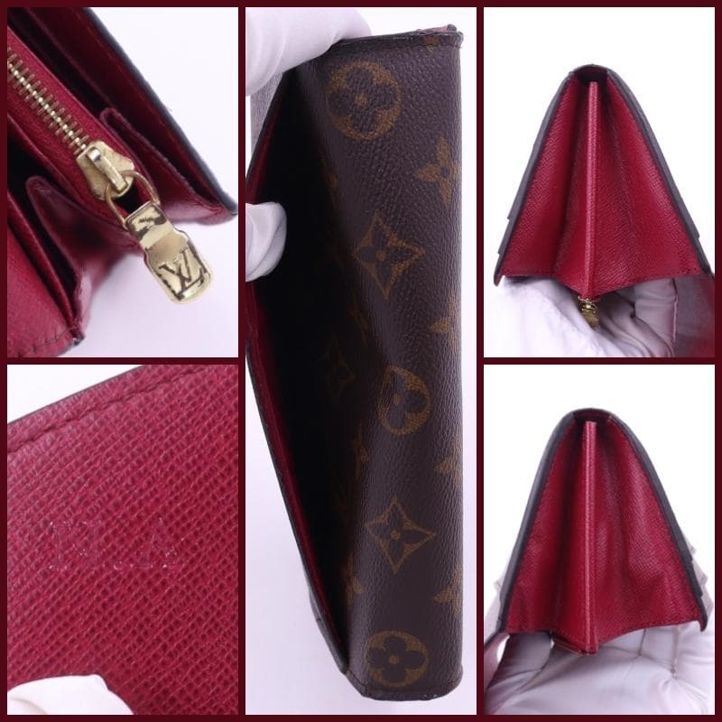 ルイヴィトン ポルトフォイユサラ モノグラム 長財布 フューシャレッドバイカラー ルイヴィトン ポルトフォイユサラ モノグラム 長財布 フューシャレッドバイカラー