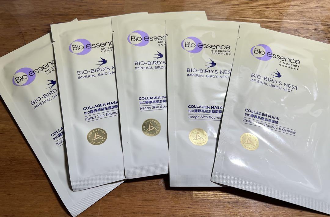 Bioessence 燕の巣コラーゲンマスク×5枚