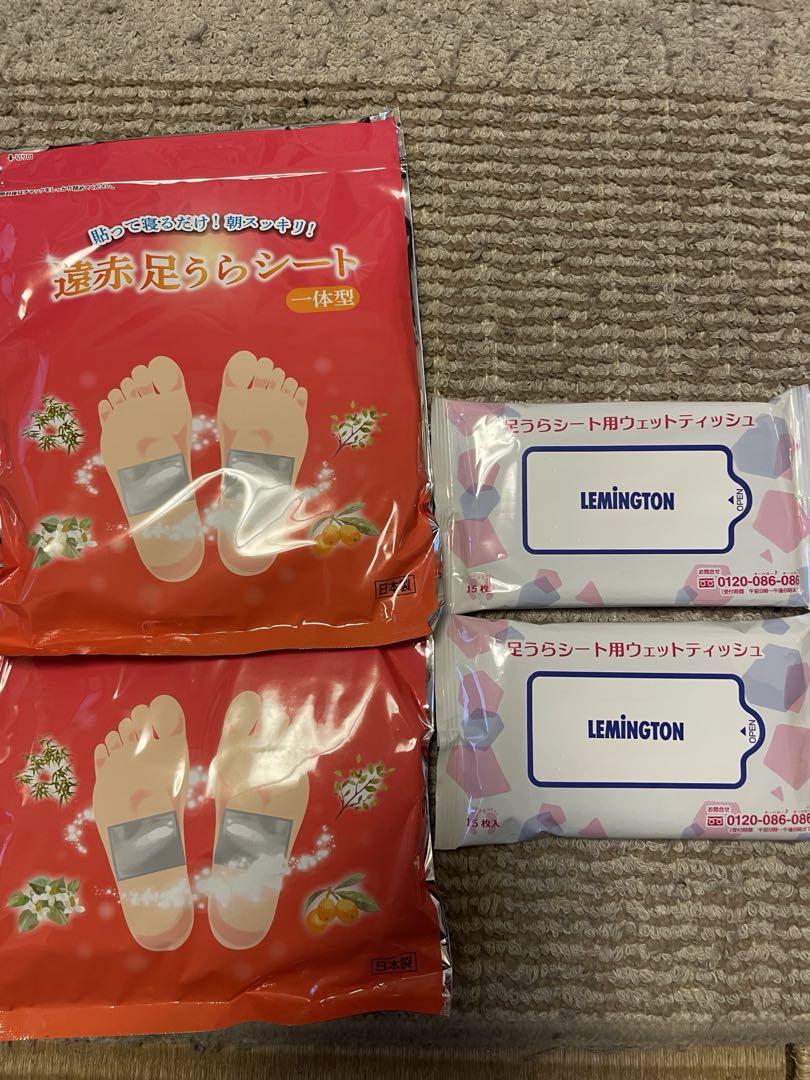 レミントン 遠赤足うらシート ウェットティッシュ 30枚入2セット