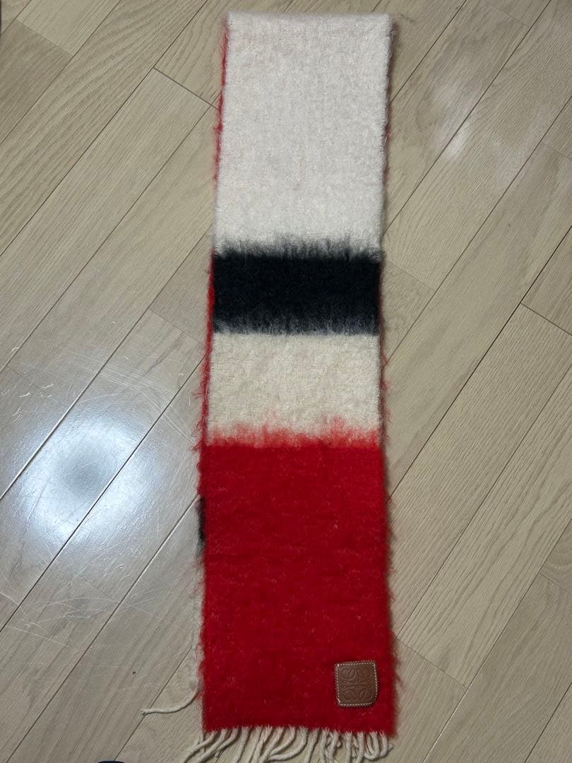 LOEWE カラーブロック マフラー