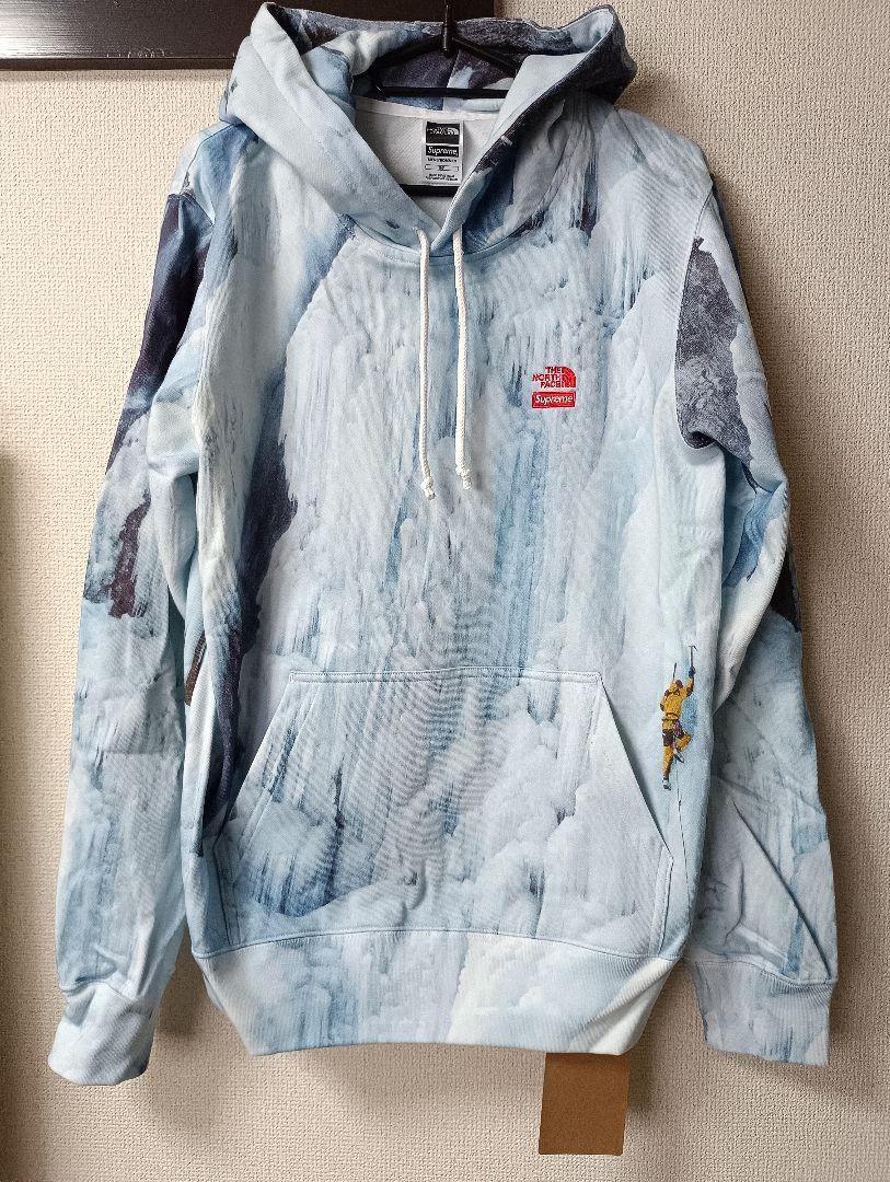 新製品情報も満載 Supreme The コラボパーカーアイスブルー新品 Face North ジャケット・アウター