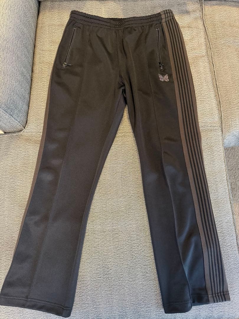 NARROW TRACK PANT L ポリエステル BLK 無地 FK387M Needles