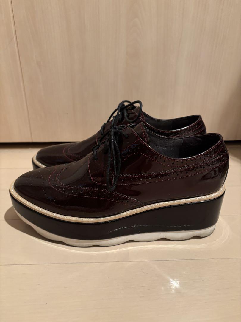 staccato スタッカート 厚底 ウイングチップシューズ