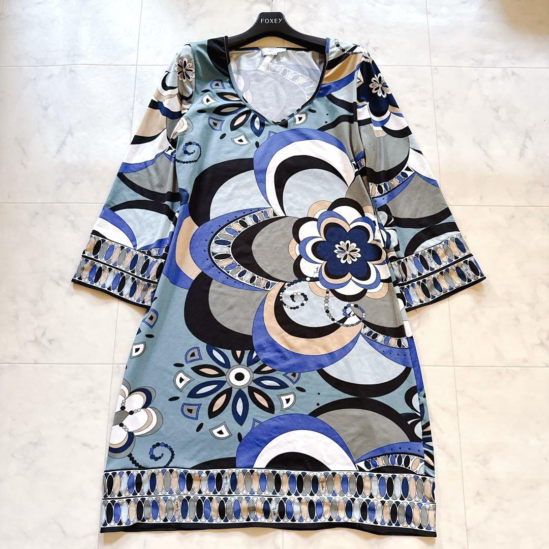 EMILIO PUCCI✨シルクジャージー ワンピース プッチ柄 花柄 38