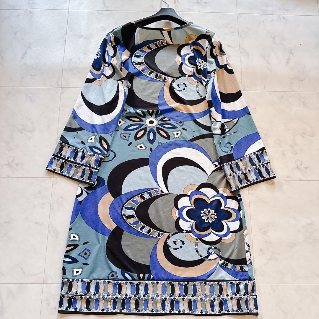 EMILIO PUCCI✨シルクジャージー ワンピース プッチ柄 花柄 38
