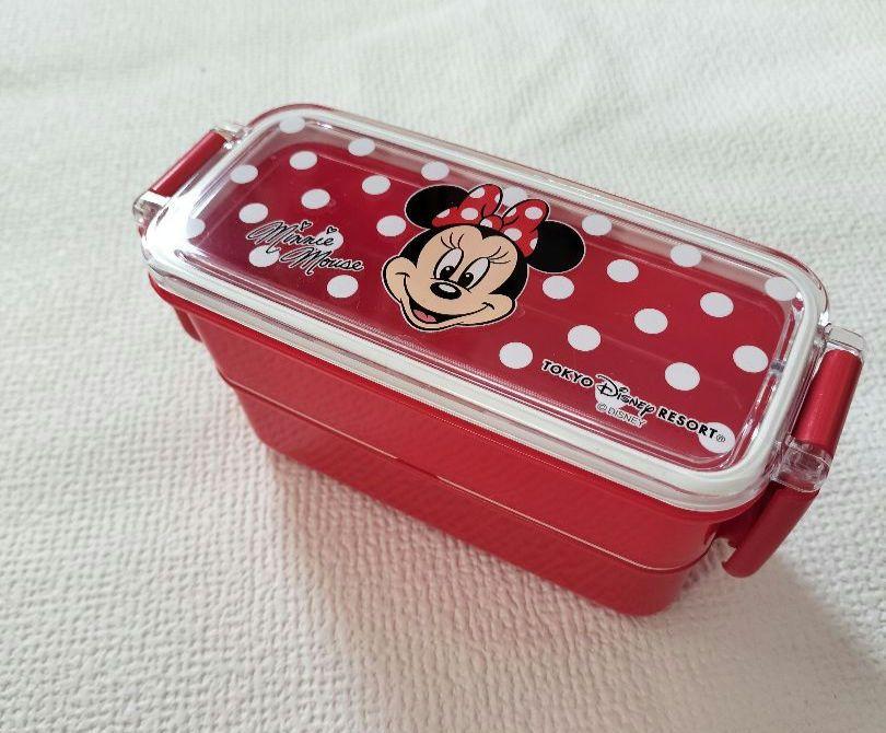 ミニーマウス 赤い弁当箱 小さいサイズ