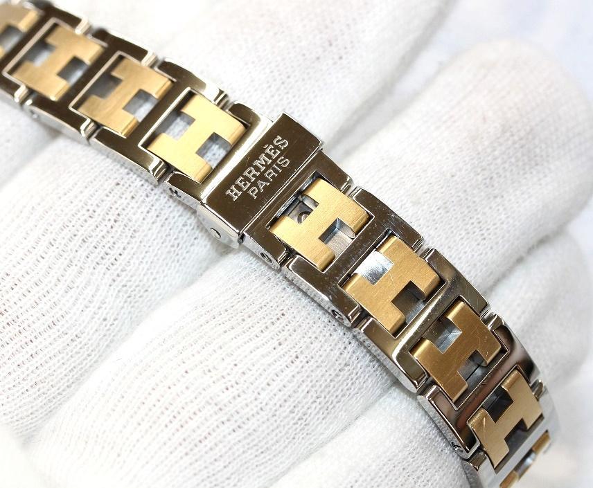 HERMES　クリッパー　Qz　WhiteDial　CL4.220　エルメス