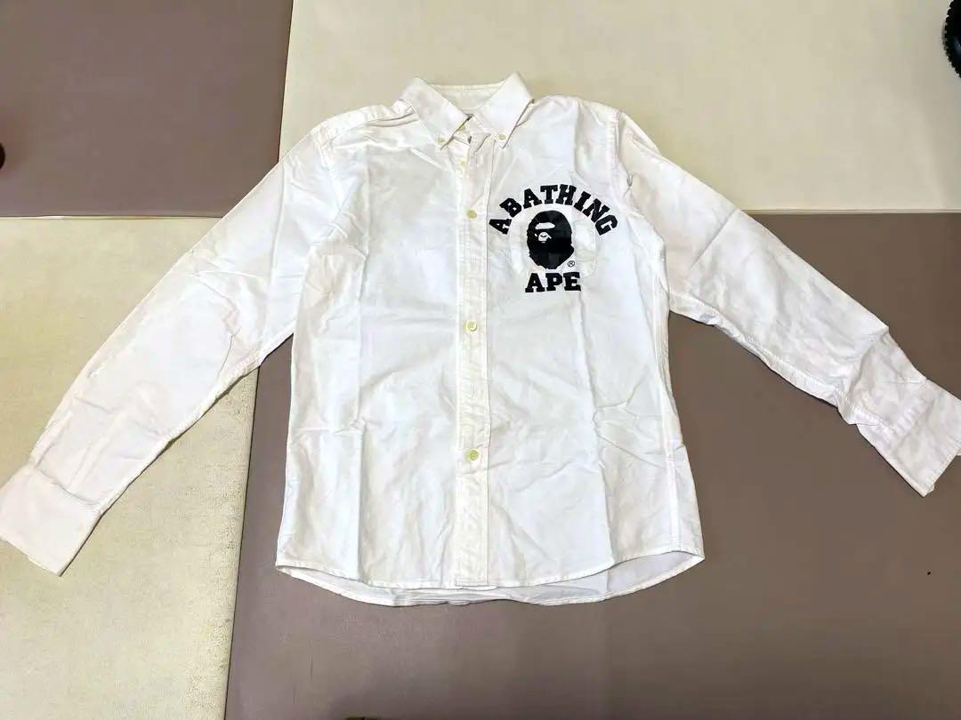 A Bathing Ape ホワイトシャツ Sサイズ