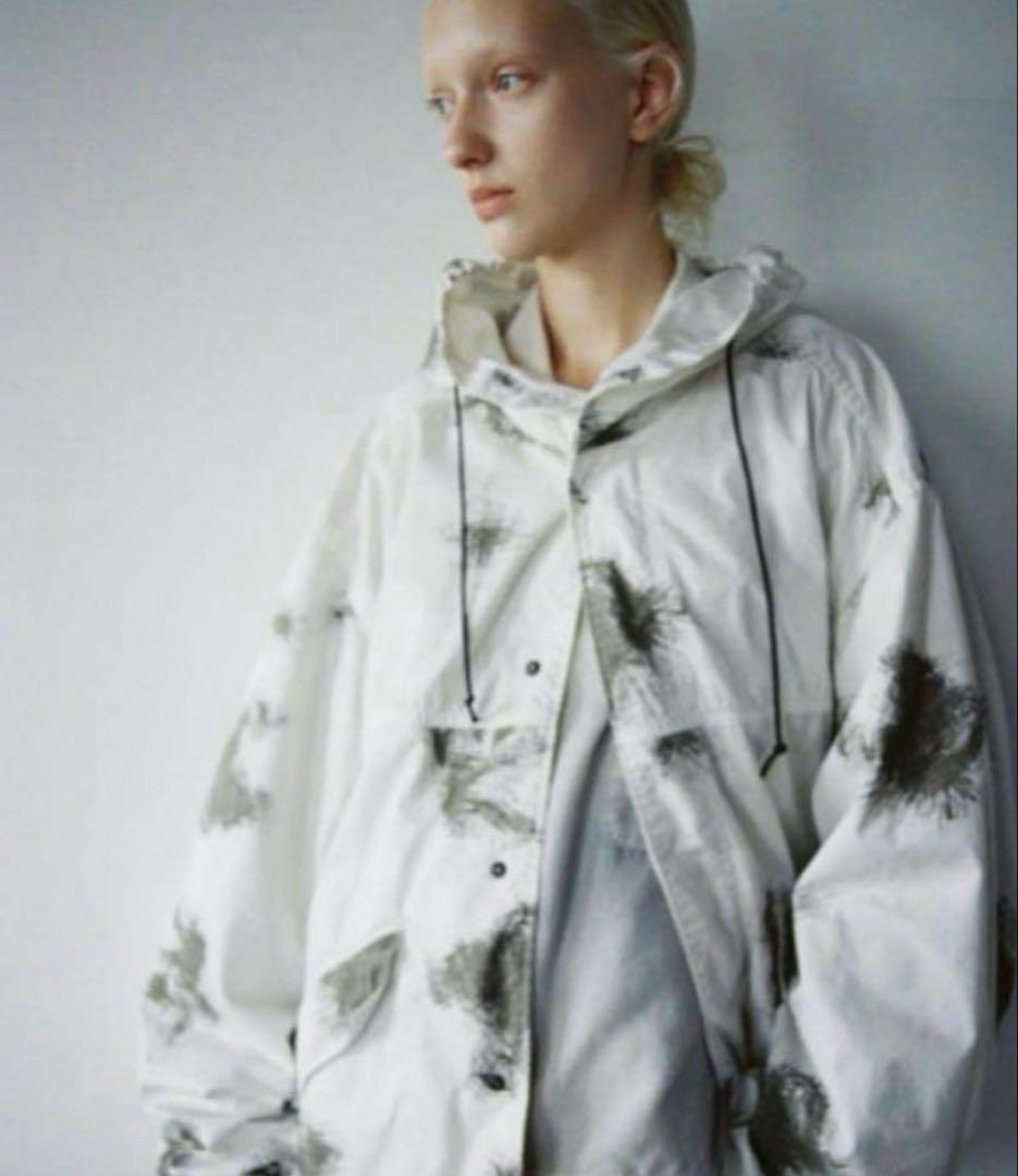 24SS】Ancellm CAMO HOODIE JACKET(SNOW) 美品ジャケット・アウター