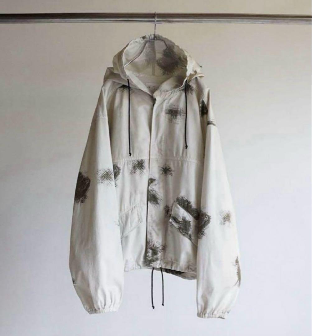 24SS】Ancellm CAMO HOODIE JACKET(SNOW) 美品