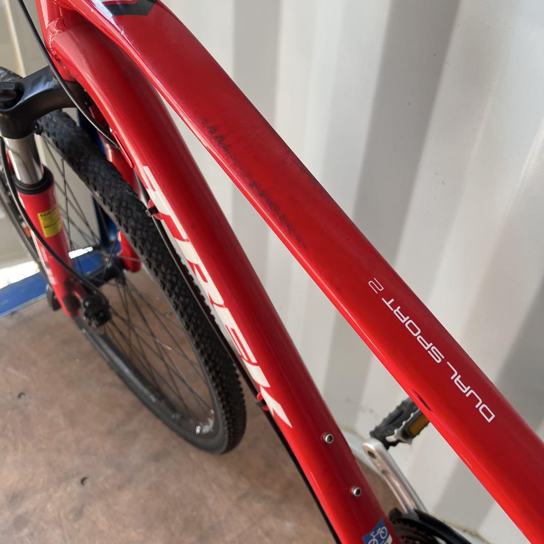 韓国ブランド通販サイト DUAL トレック TREK SPORT2 赤 レッド 自転車 クロスバイク 自転車本体