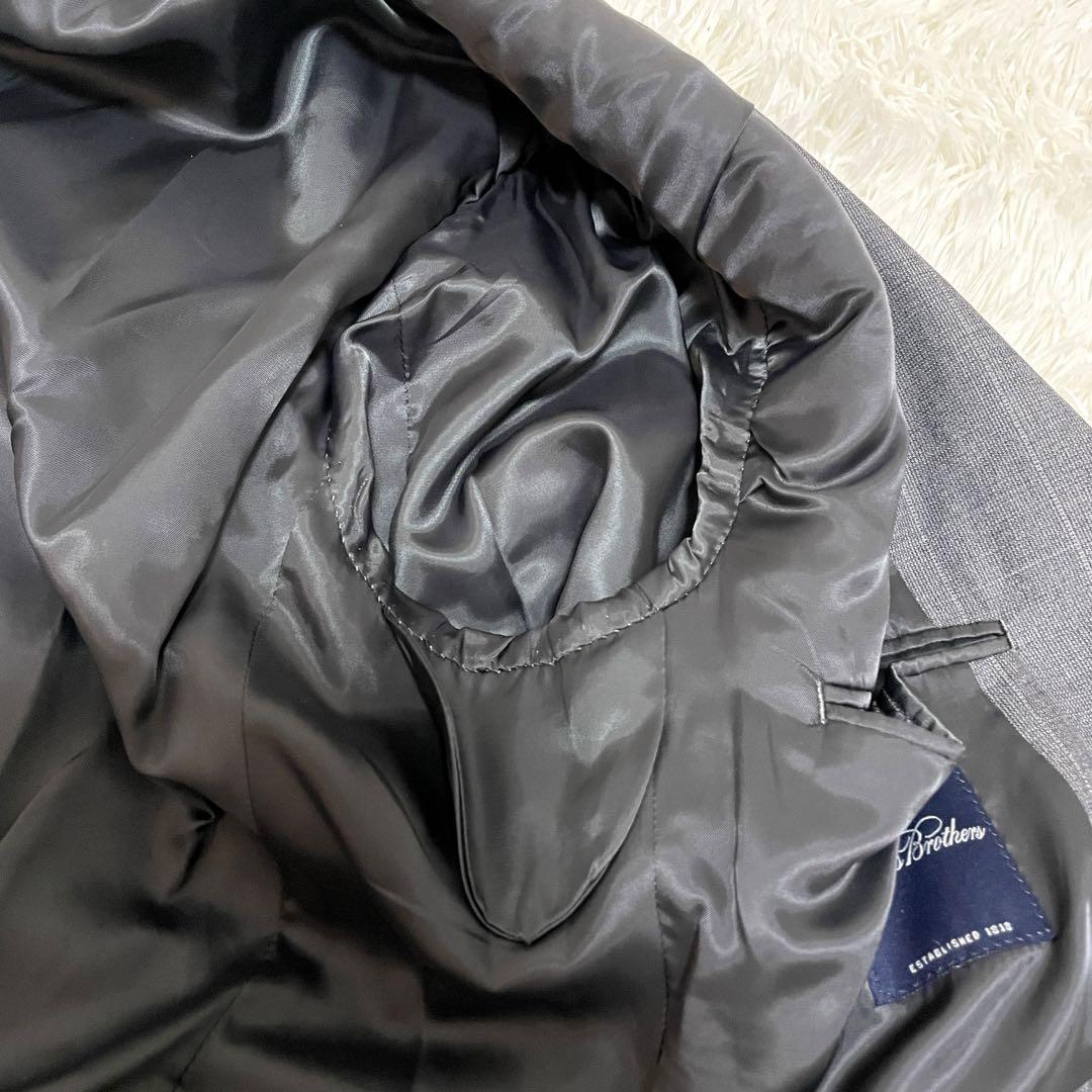 美品✴︎ BROOKS BROTHERS スーツ　チェック　グレー　M
