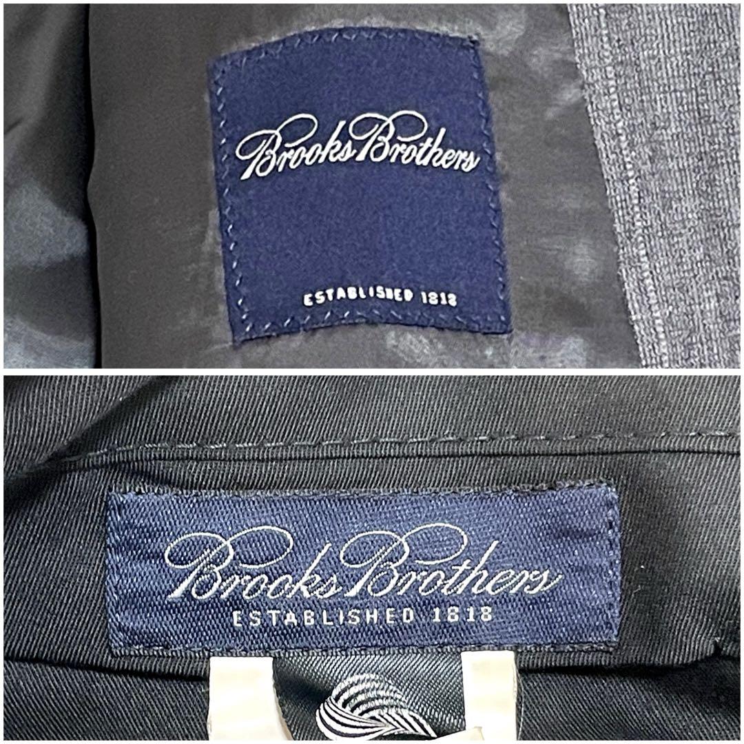 美品✴︎ BROOKS BROTHERS スーツ　チェック　グレー　M