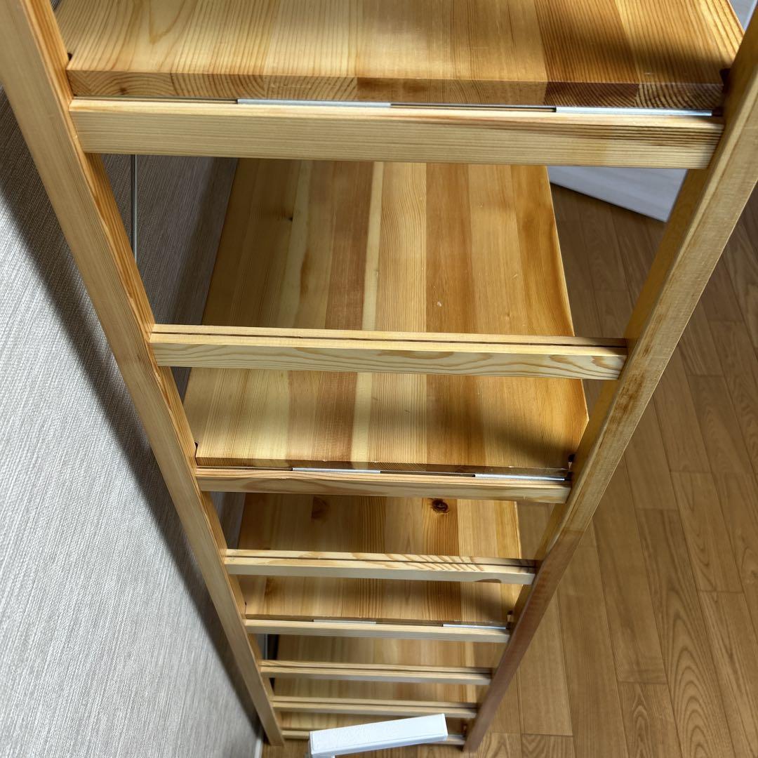 無印良品　パイン材ユニットシェルフ　大　ナチュラル（転倒防止付き） 無印良品パイン材ユニットシェルフ大ナチュラル（転倒防止付き）