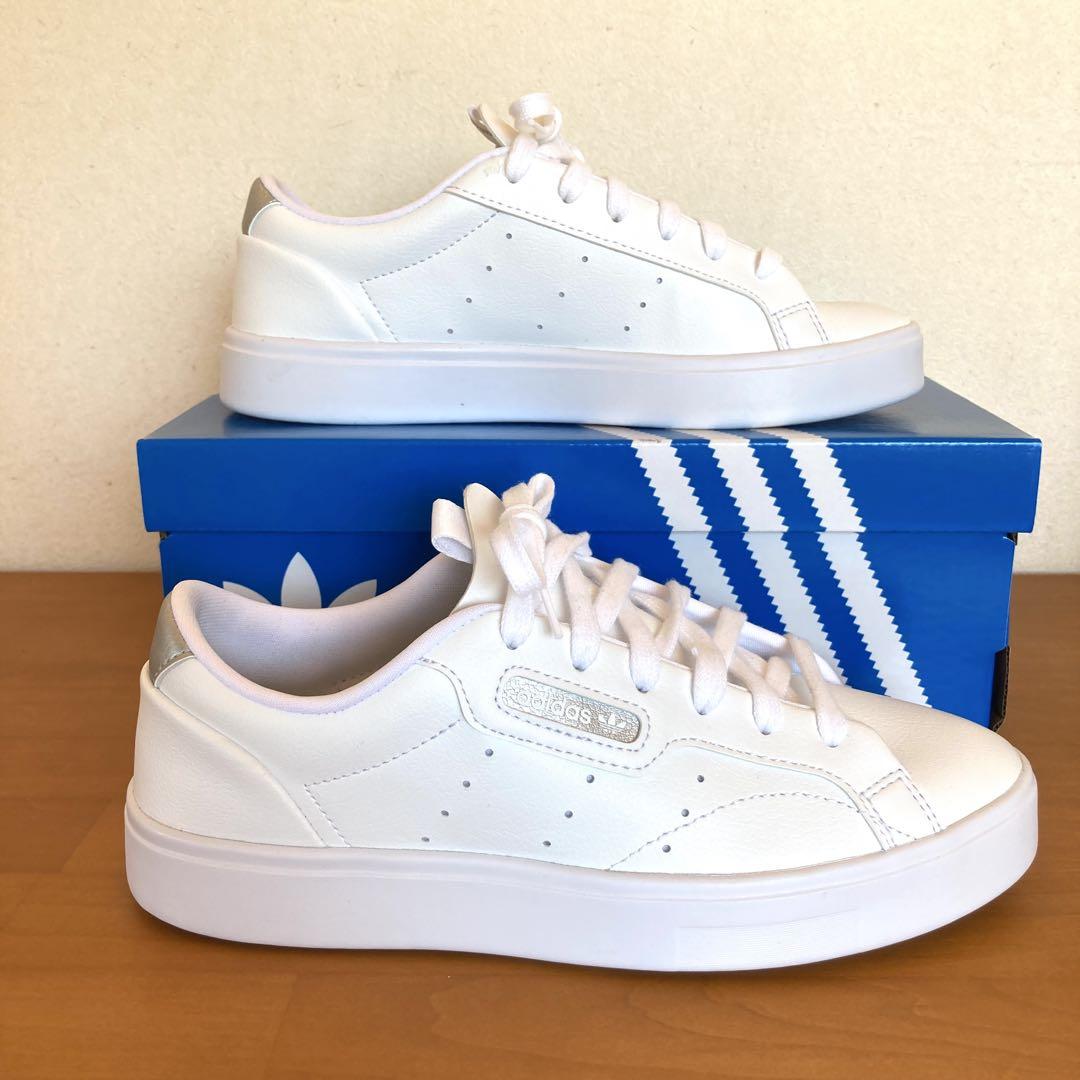 極美品】adidas SLEEK W アディダス スリーク W 22.5cm - メルカリ