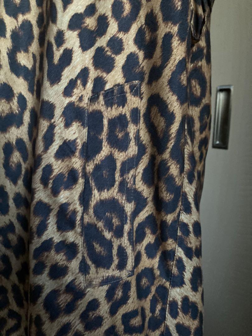 【fenon】 leopard long trench coat
