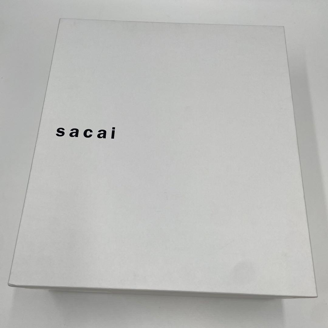 【未使用に近い】sacai サカイ ブーツ 厚底 レザー ブラック 黒 37 画像13
