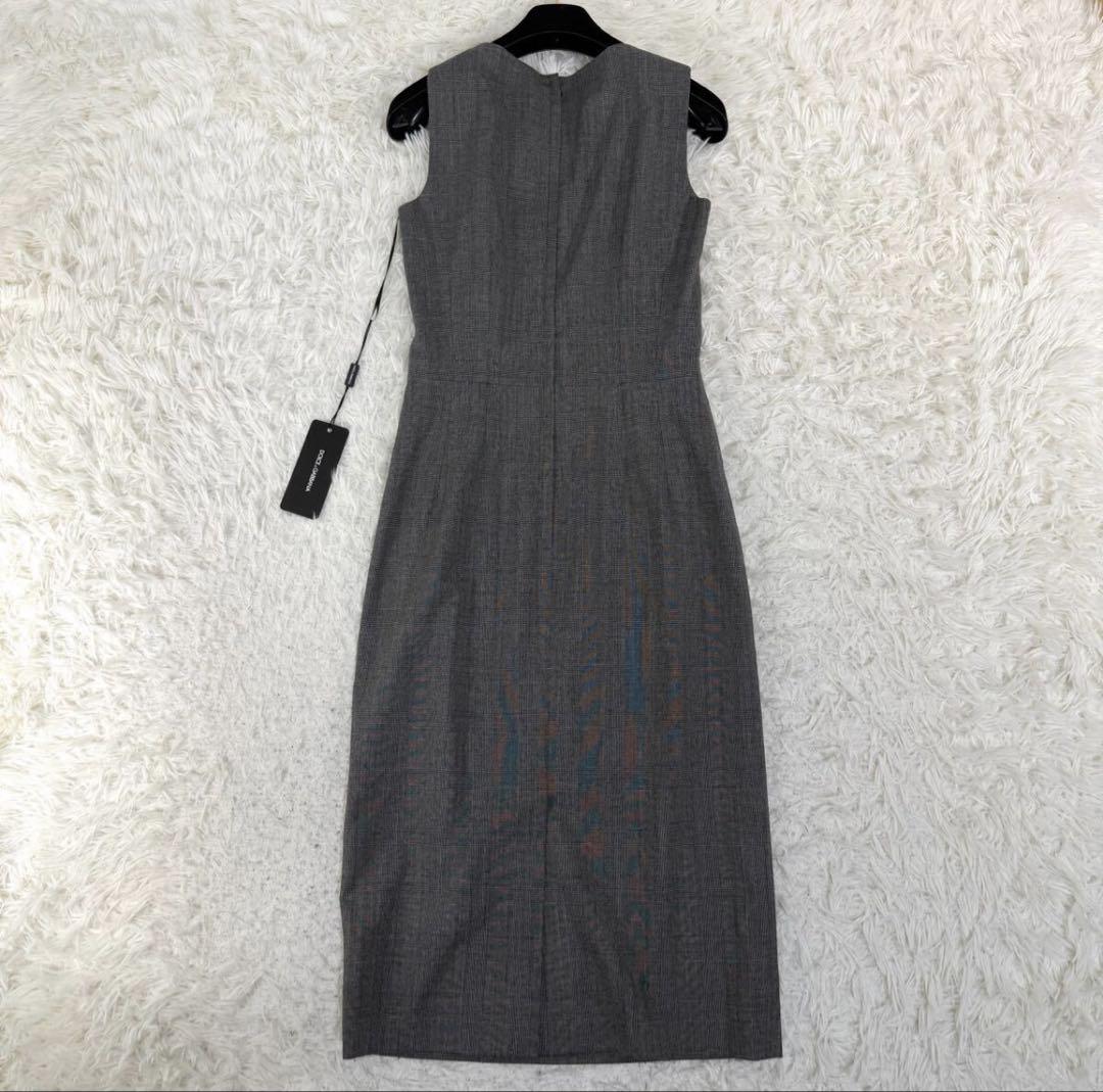 新品タグ付き DOLCE&GABBANA ヴァージンウール 千鳥 ワンピース