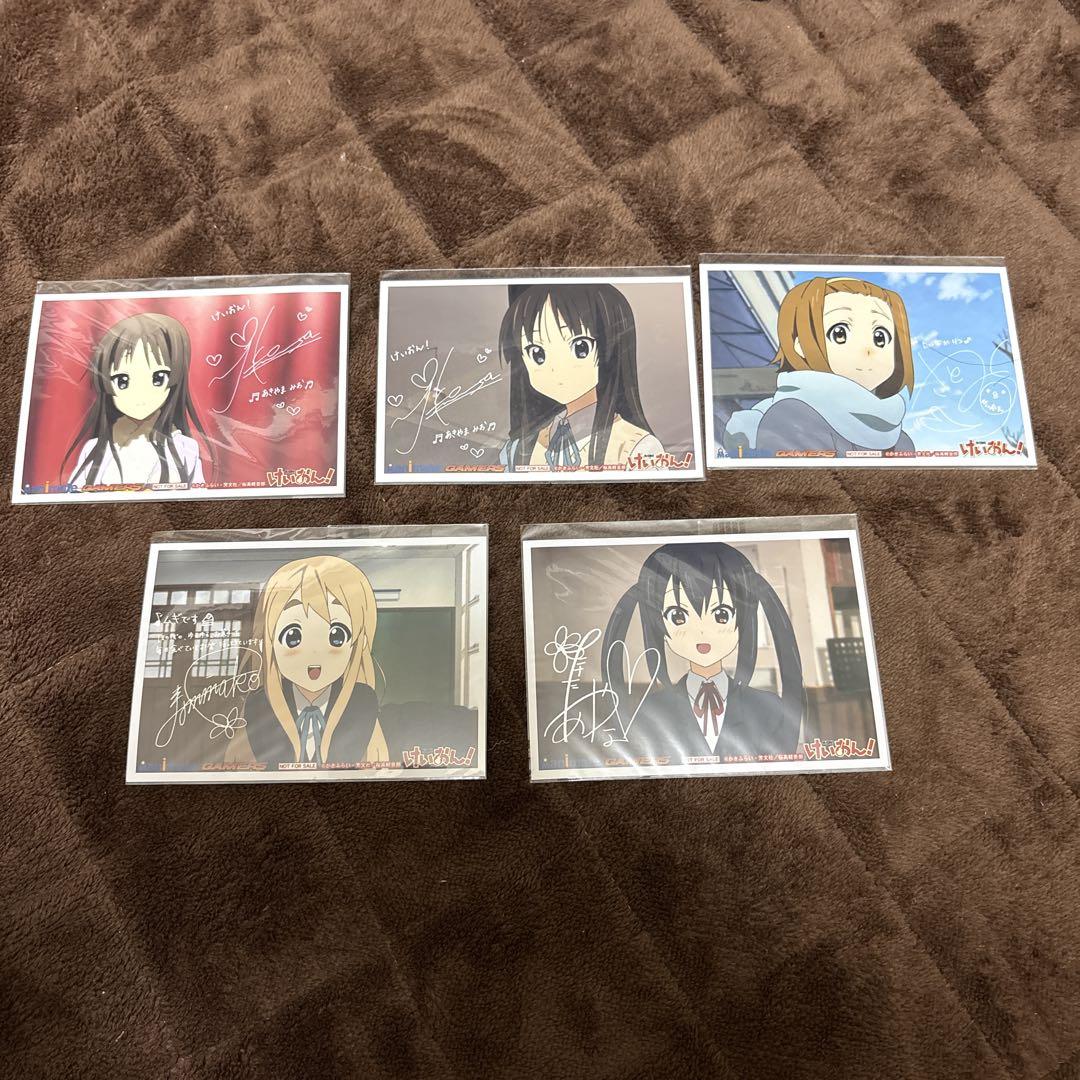 けいおん！ 声優複製サイン入り ブロマイド 5種セット - メルカリ