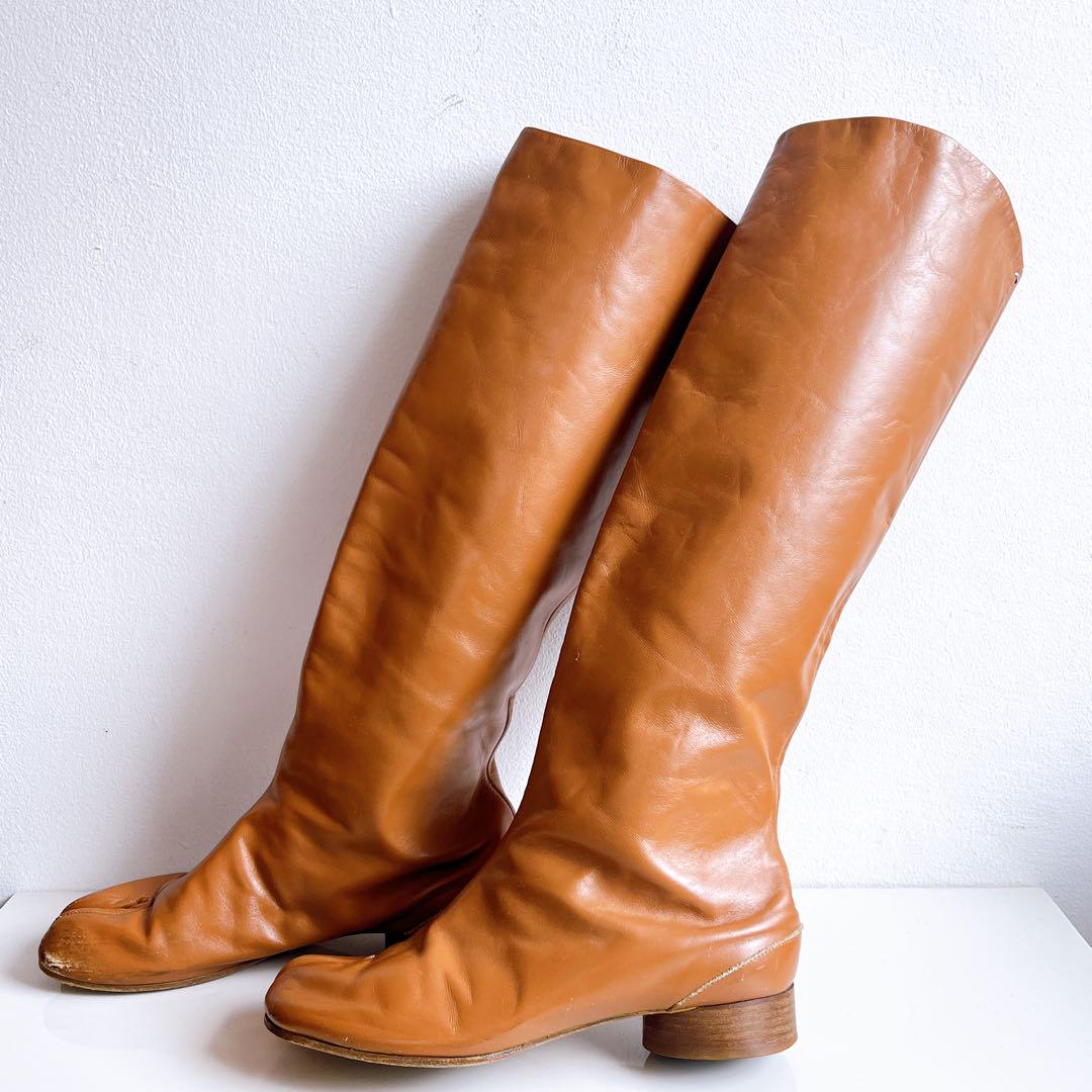 メゾンマルジェラ　MaisonMargielaタビ　ブーツ　キャメル　37 Maison Margiela（旧Maison Martin Margiela） - マルジェラ