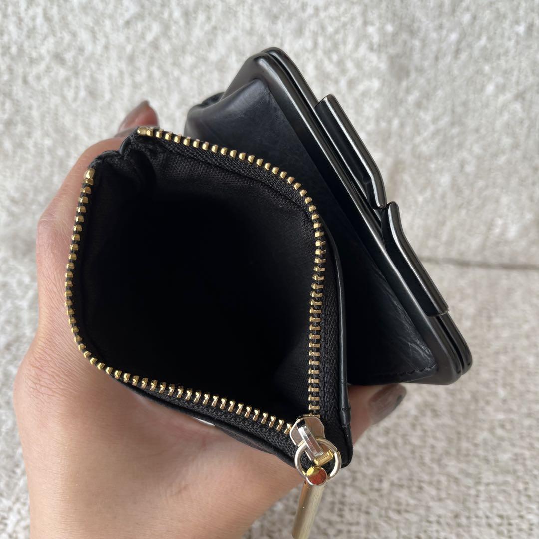 Scrap Book 別注 POMTATA 二つ折り 財布 ブラック ウォレット Scrap Book 別注 POMTATA 二つ折り 財布 ブラック ウォレット