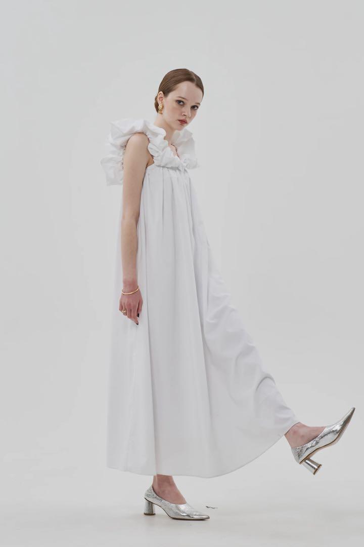 THE TOE Erie frills onepiece White ワンピース