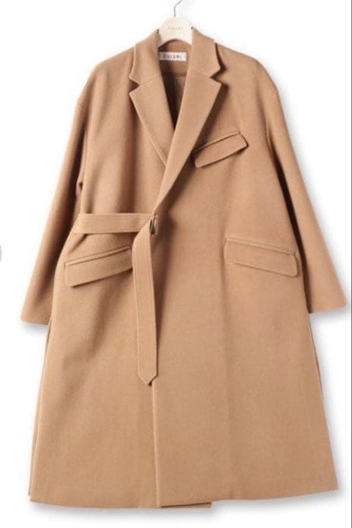CULLNI 2020AW タイロッケンコート キャメル サイズ0S・CULLNI