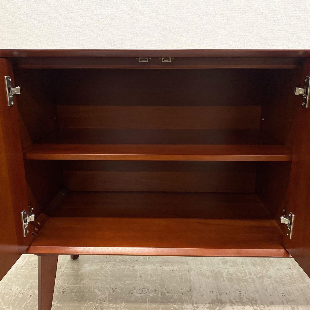 訳あり アウトレット展示品 DENコーポレーション キャビネット マホガニー 5