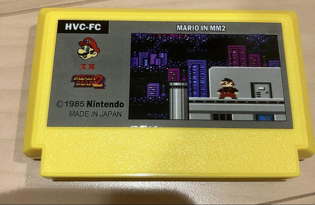 海外　レア　ファミコン　mario in MM2 スーパーマリオ　ロックマン２