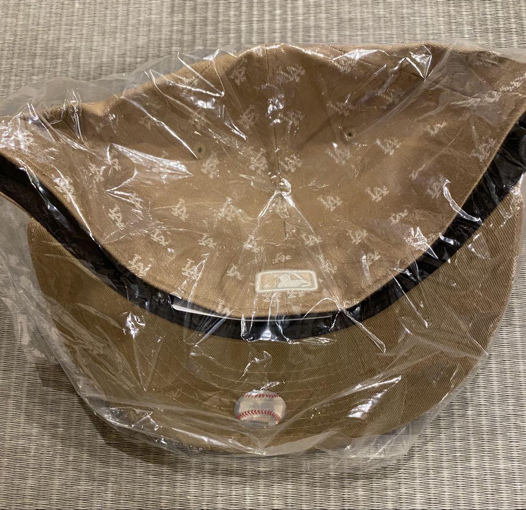 New Era 59FIFTY LAキャップ 7 3/4 ベージュ