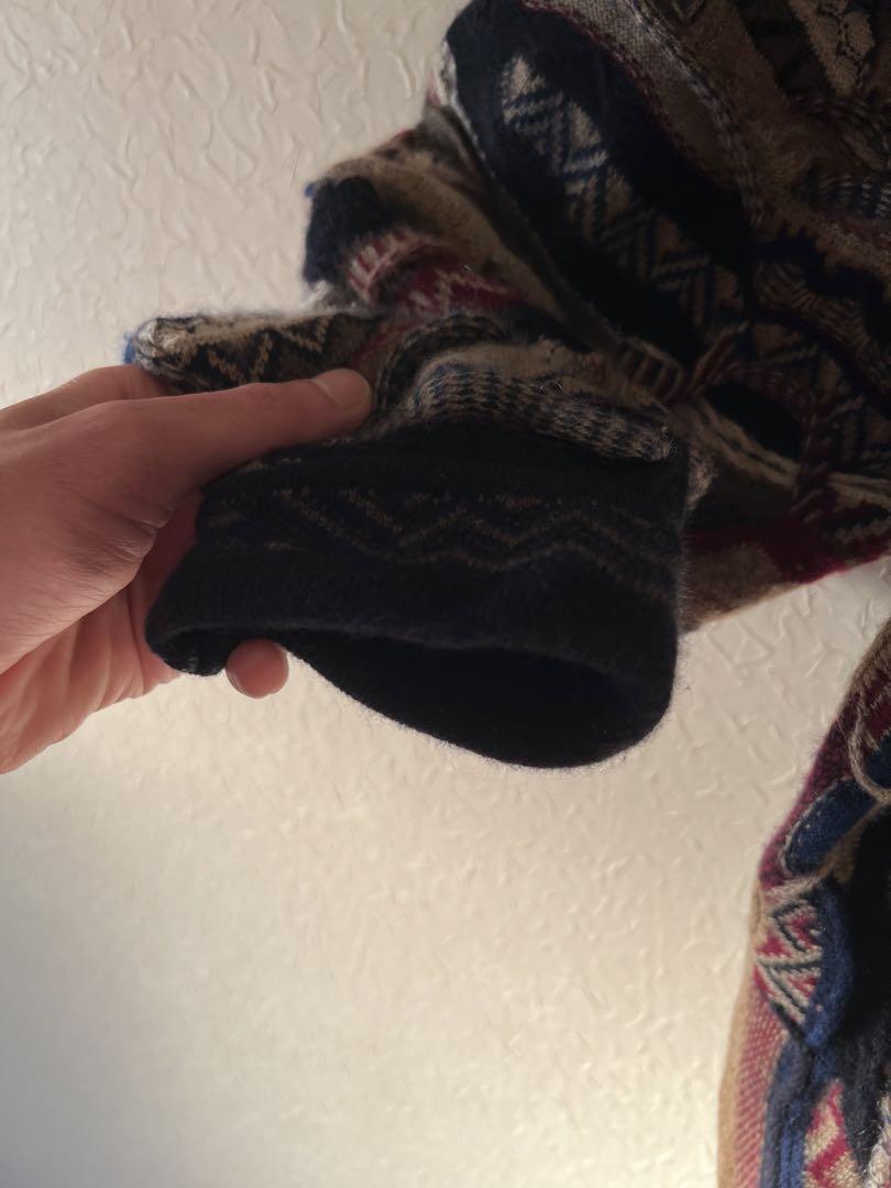 トップス 90s coogi cashmere cardigan 3D knit