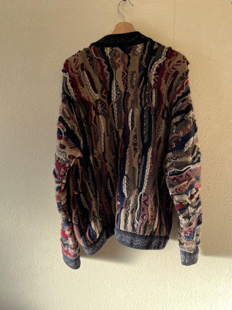 トップス 90s coogi cashmere cardigan 3D knit