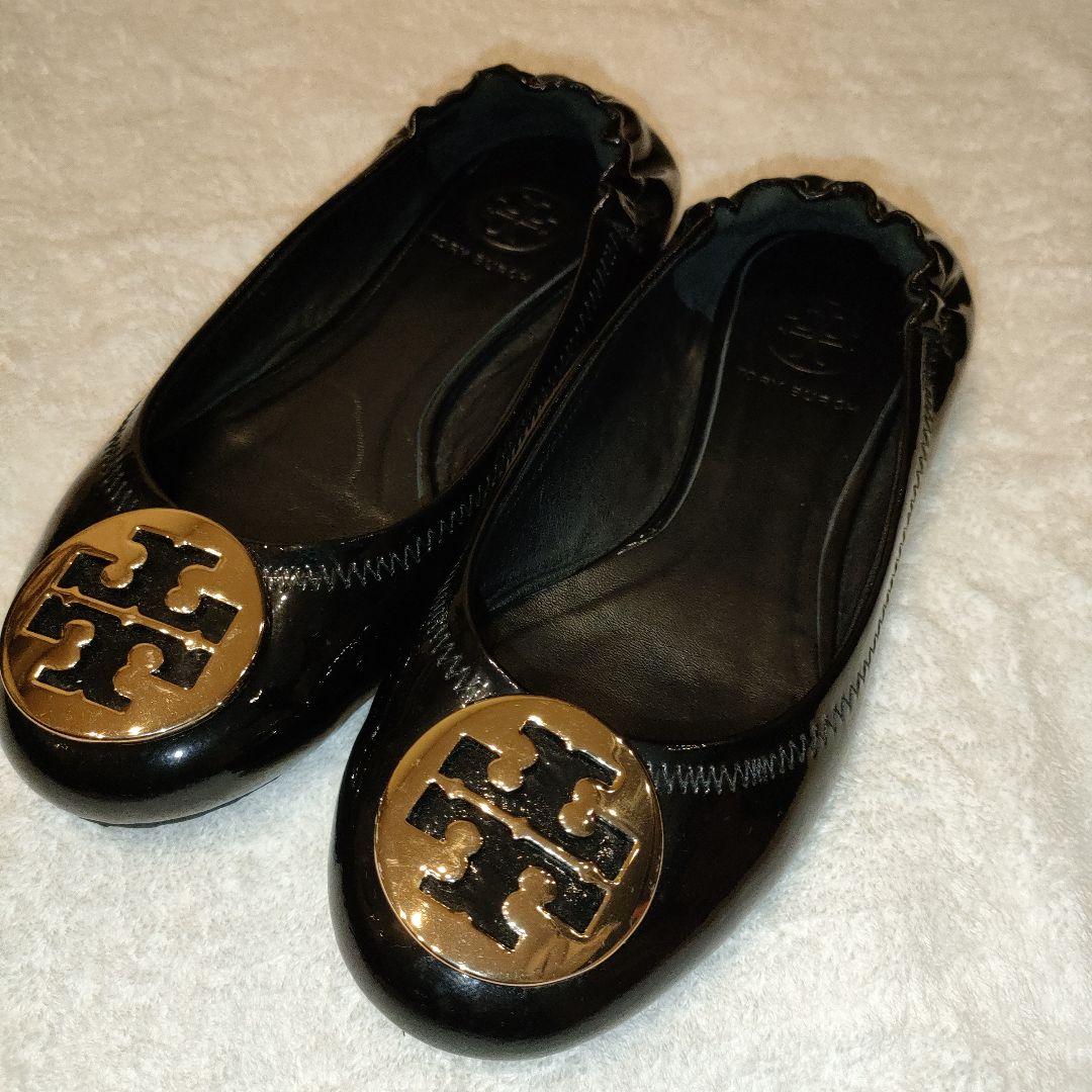 Tory Burch ブラック フラットシューズ トリーバーチ TORY BURCH フラットシューズ バレエシューズ