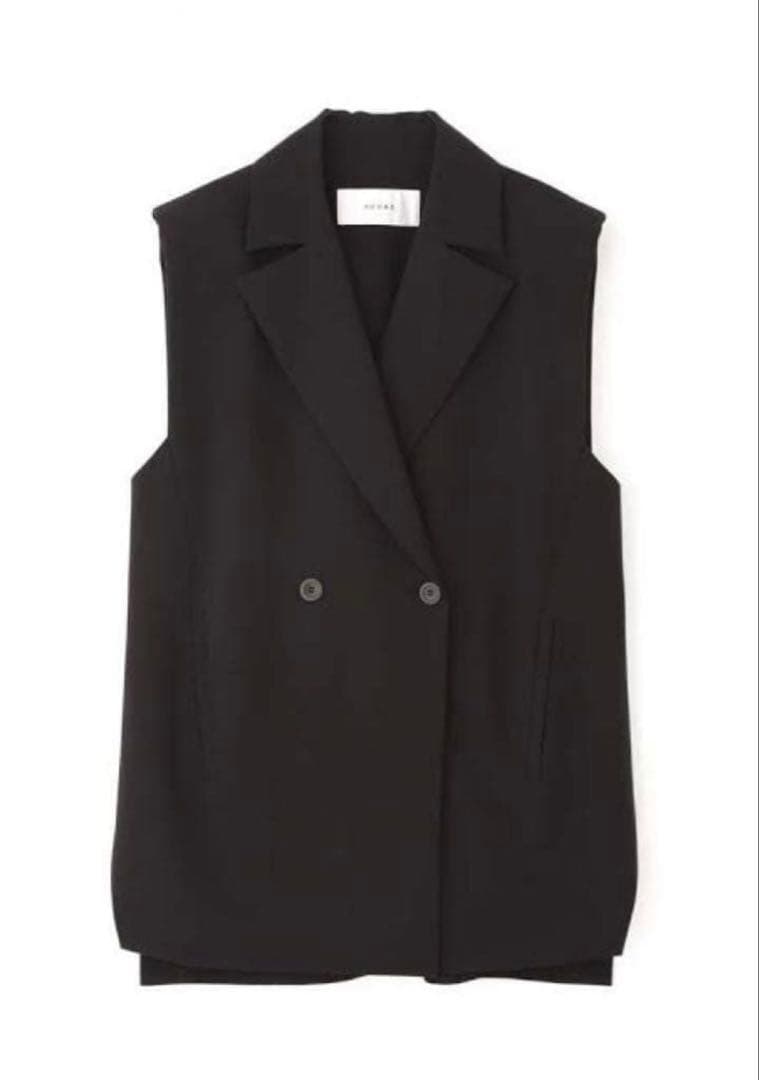 ADORE アドーア ハイツイストレーヨンノースリーブダブルジャケット 38