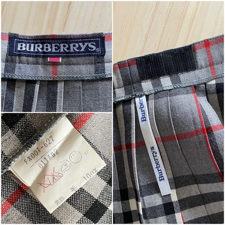 極美品 BURBERRYS 巻きスカート ヴィンテージ ウール ノバチェック