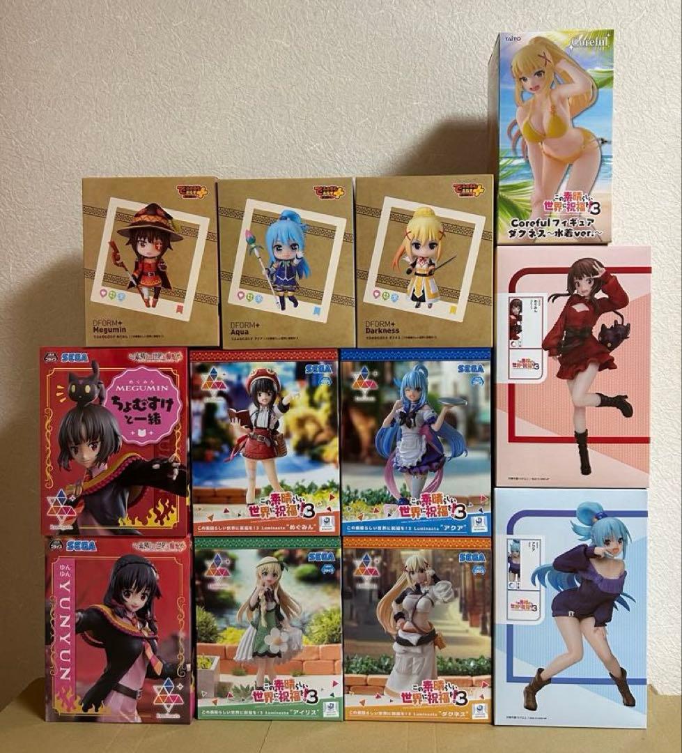 この素晴らしい世界に祝福を!３ & 爆焔を　プライズフィギュア　12点セット
